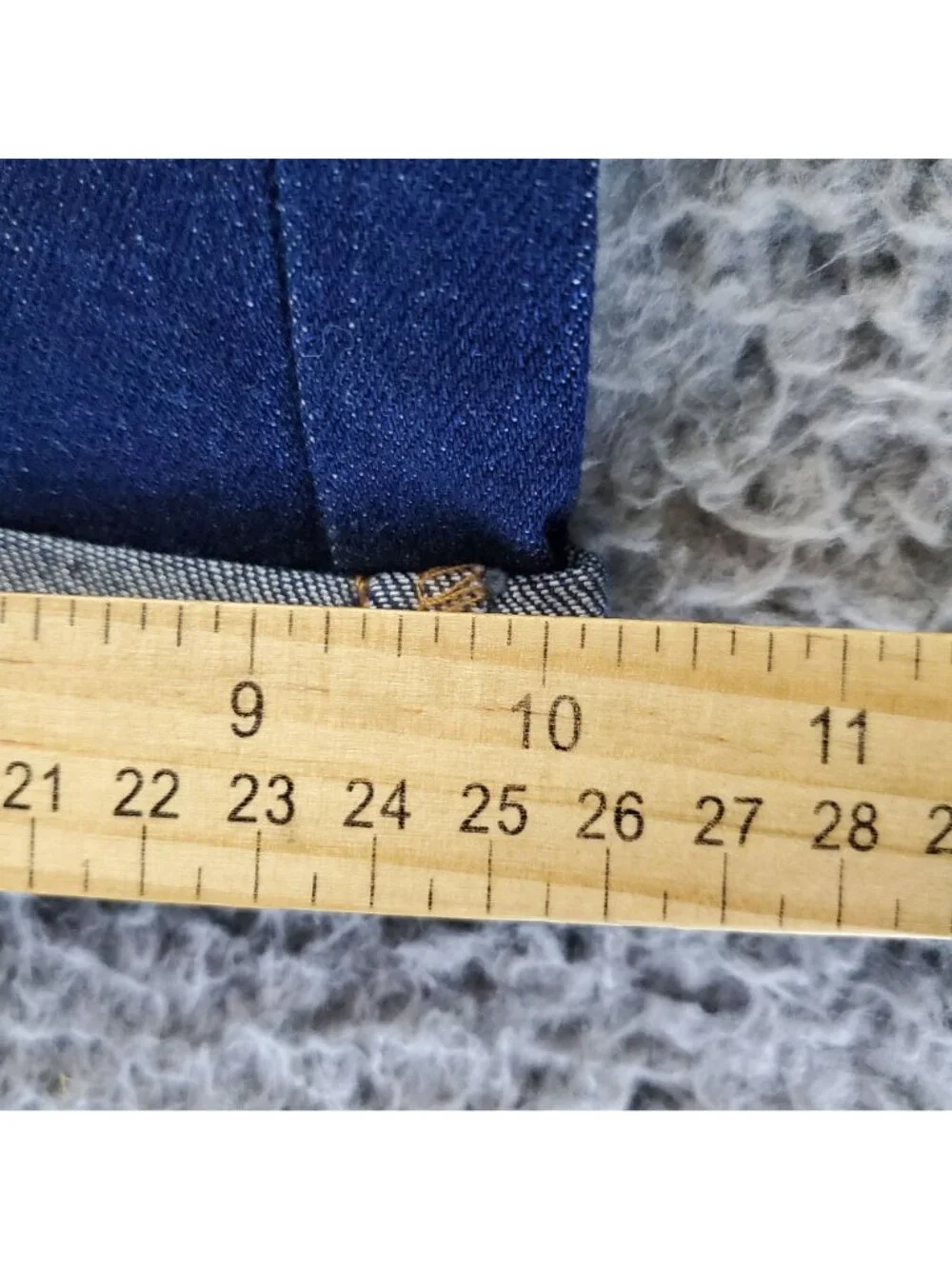 Old Navy Shorts Womens 0 Blue Mid-Rise Folded Hem Stretch Denim Jorts *NWT*